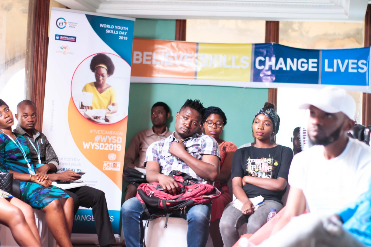 impact_bridges's tweet photo. Highlighting the importance of technical and vocational education and training (TVET) on World Youth Skills Day 2019.

#WYSD #WYSD2019 #TVETcampaign #JumStartAcademyAfrica #Youths4Change #ImpactBridgesAfrica https://t.co/qBDMfsHq4L