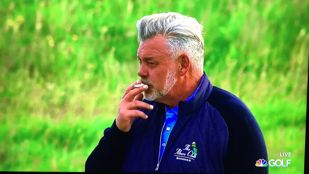 BrendanPorath's tweet image. love a sport where the guy given the honor of hitting the first tee shot at a major is ripping through smokes before 7 am local time