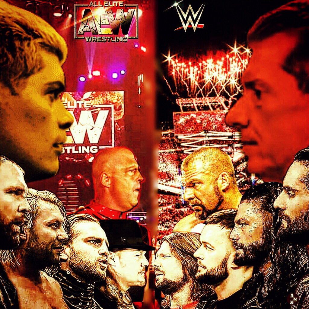 ahmedkhdder's tweet photo. @WWERollins 

#wwe Vs #AEW 
. https://t.co/tqGHkuncD7