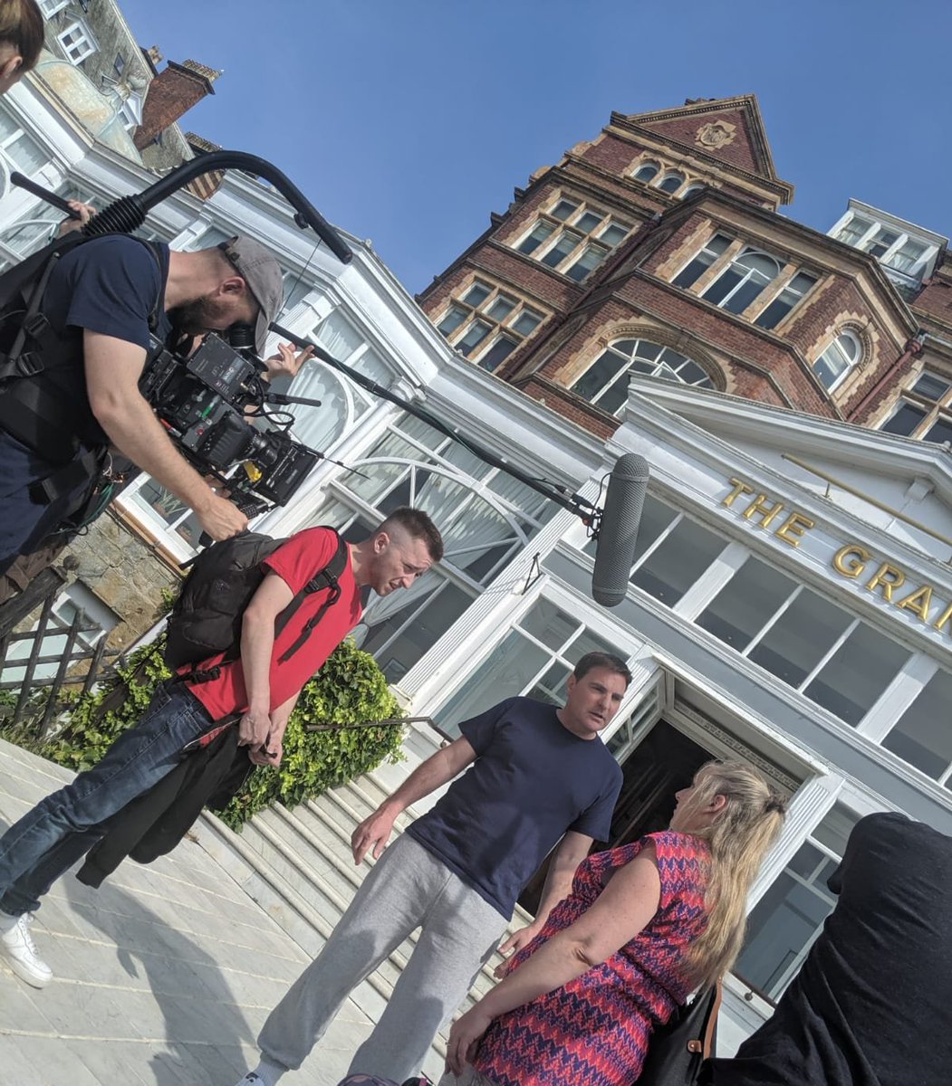 RetreatFeature's tweet photo. Day 3 #featurefilmmaking - was a 15 hour day on set. Thankful for #cast &amp; #crew for hanging in there and keeping energy &amp; motivation going all day long. Also wouldn't have been possible without the amazing @The_Grand_RR which is a truly beautiful #hotel in #Folkestone. https://t.co/fTFIklXLoS