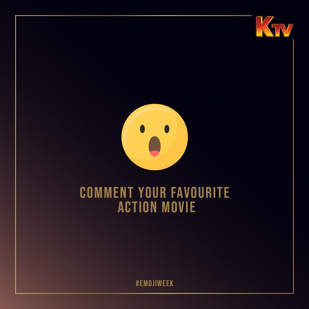 KTVTAMIL's tweet photo. It’s time for some action and adventure!
Comment your favourite action movie!
#Emoji #EmojiWeek https://t.co/UiRKprboiA