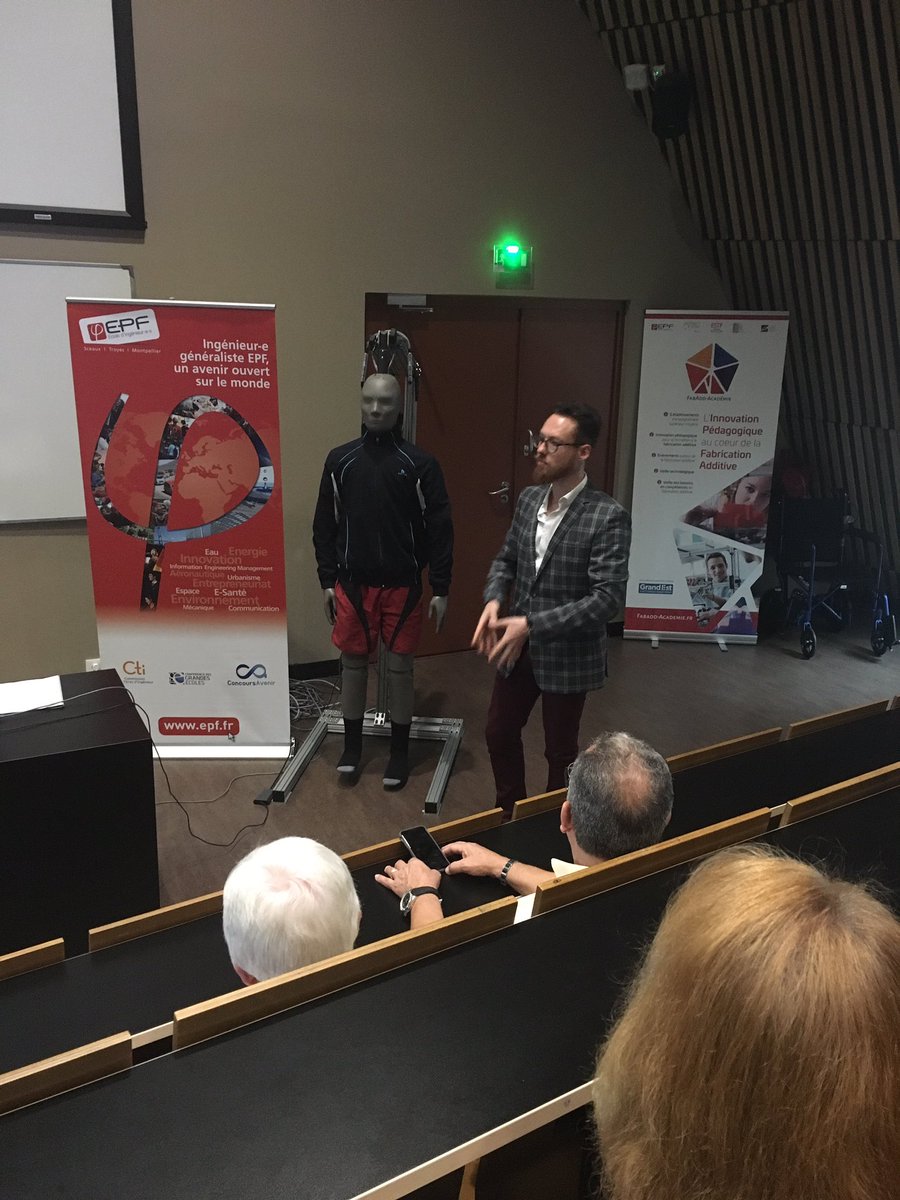 Julien Kauffmann - ingénieur de recherche <a href="/epf_ingenieurs/">EPF Engineering School</a> nous présente un mannequin de recherche pour des tests thermiques #innovation #textile