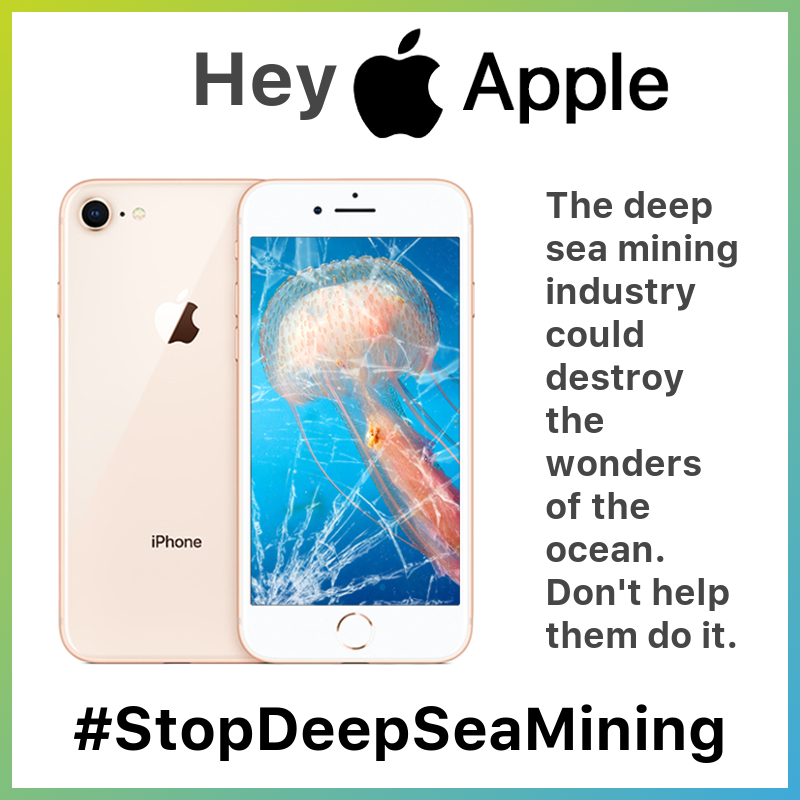 magshug's tweet photo. .@Apple - You have the power to stop a dangerous new industry from wrecking our oceans. Will you say no to materials from the deep sea? https://t.co/8OfrN7PgRo #StopDeepSeaMining #ProtectTheOceans https://t.co/vujlrT8DT4