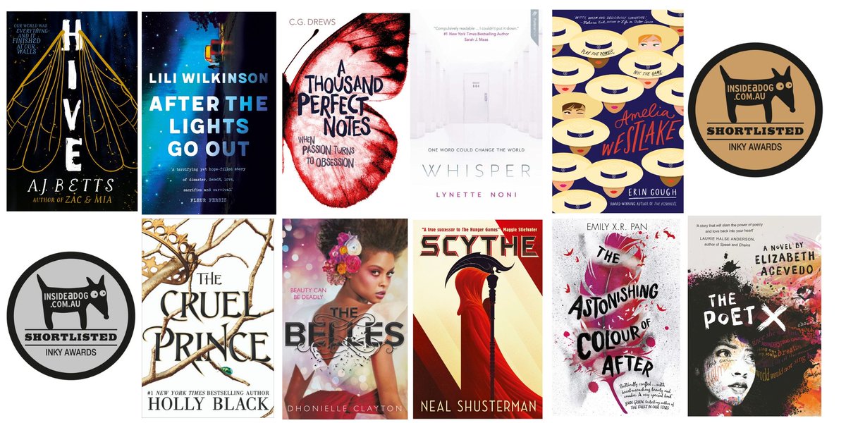 Congratulations to all shortlisted authors. Big thank you to our teen judges – Zitong, Juliette, Krisha, Kiara, Fred, Alisa, Catalina and Marlees <a href="/Library_Vic/">State Library Vic</a>
#loveozya #goldinky #silverinky #inkyawards #inkyawards2019