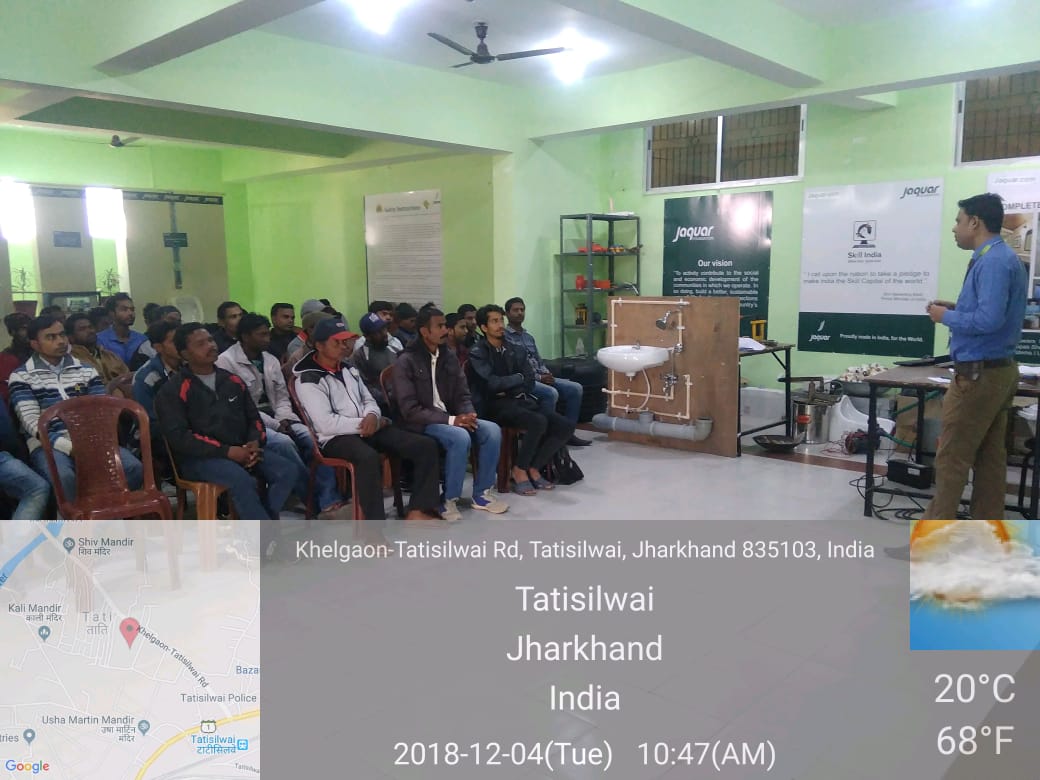 sgrsofficial's tweet photo. RPL training was held on our centre Tatisilwai, Ranchi, for PLumber General job role assessment and certificate given #skillIndia #ipsc #Indianplumbingskillcouncil #NSDC https://t.co/XkyEoD0wM8