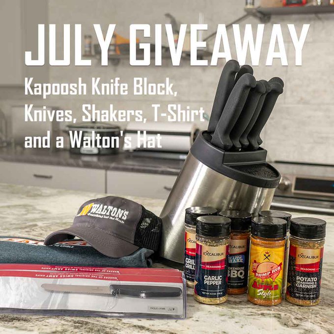 CouponCodeOn's tweet photo. #ad #promotion Enter to #win a Walton's Ultimate Knife Set #waltonsinc! #free #giveaway Enter here. #Saturday From @orchidlady01 For More #twitterposts Follow @CouponCodeOn #CouponCodeOn https://t.co/6ADFOUNwY2
