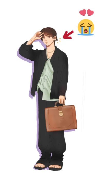 イケメン+寝癖=天使???

#btsfanart #taehyung 