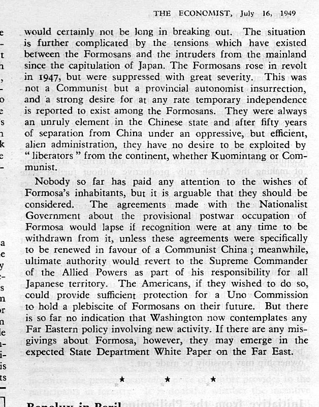 The Future of Formosa

The Economist
1949-07-16