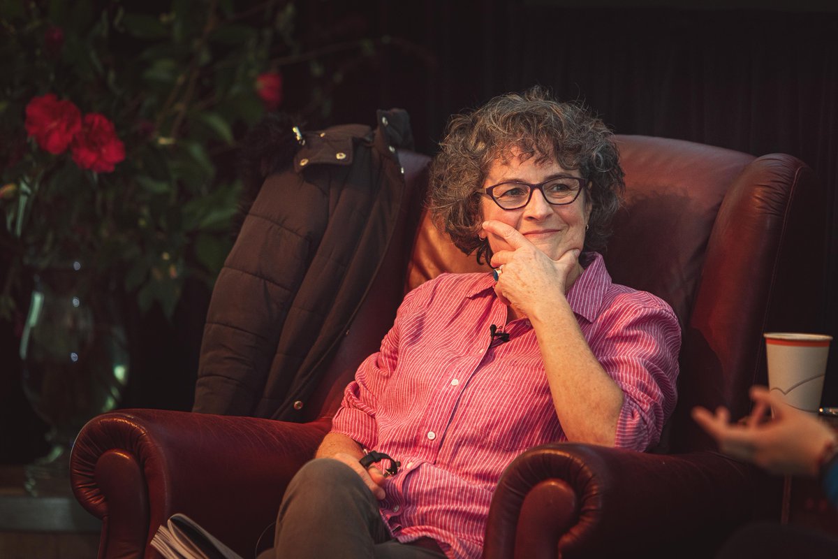 MarlBookFest's tweet photo. Love these pics of @WHereaka in conversation with Kate De Goldi at this year's #MBF19. Their absolute passion for their work has been beautifully captured by wonderful festival sponsor and super talented photographer Jim Tannock @Bassf4ce #ThanksJim https://t.co/DUFrVlnLmc