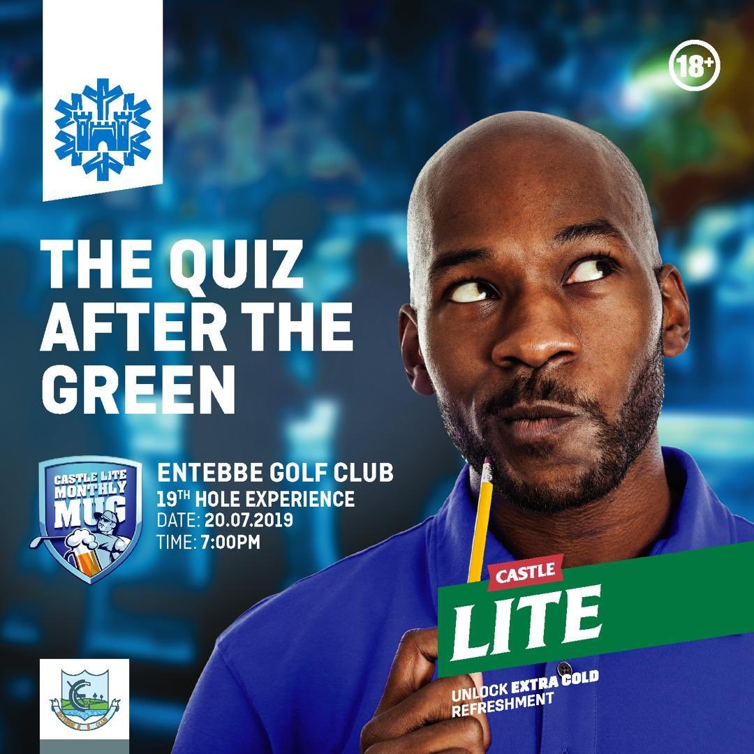 Saturday's activities forecast is a chance to unlock your A-Game at the Castle Lite monthly mug and the quiz after the green 19th hole experience so don't be told stories! Be there!!
