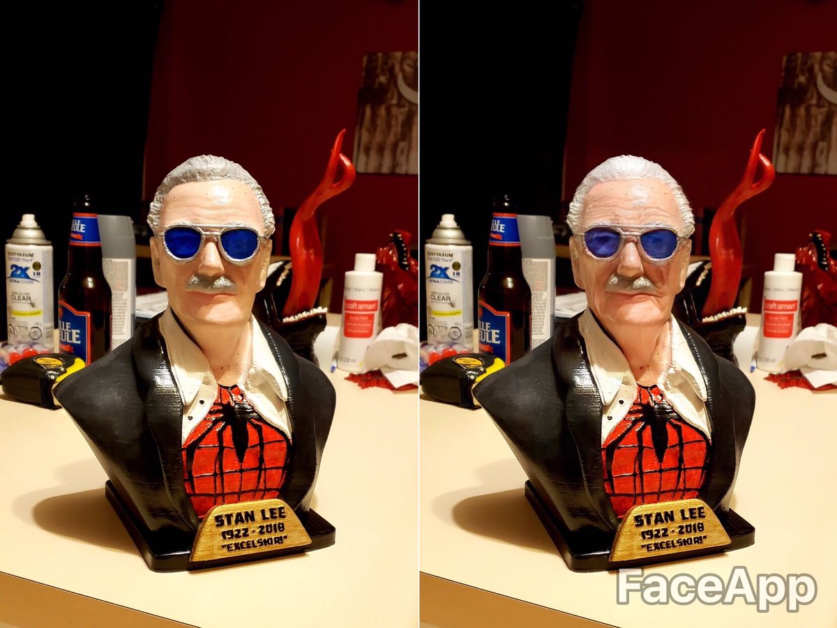 Cults3D's tweet photo. 👨‍🦳 Have you tried to FaceApp your prints? We made it and the results are perfect 😂 https://t.co/LzOOOwLVmq