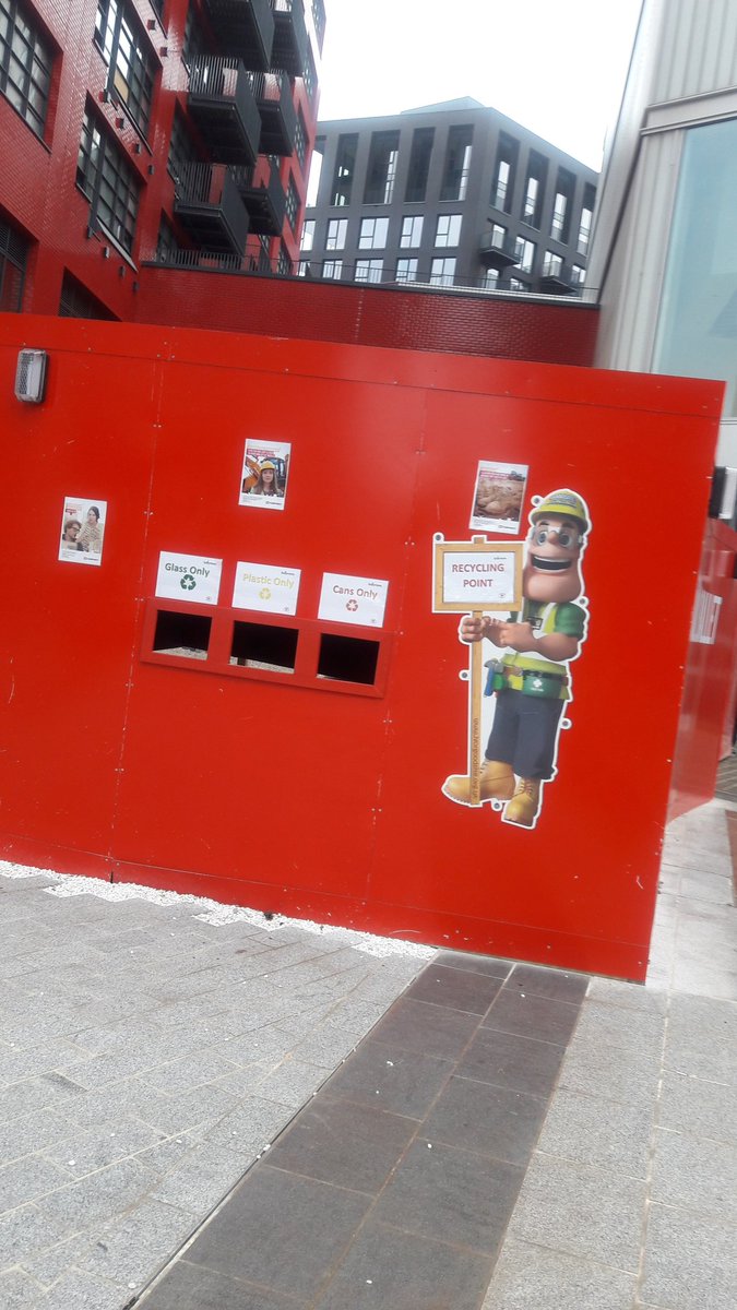 LCIconstruct's tweet image. Public recycling point coming very handy on the Island #lovecontruction