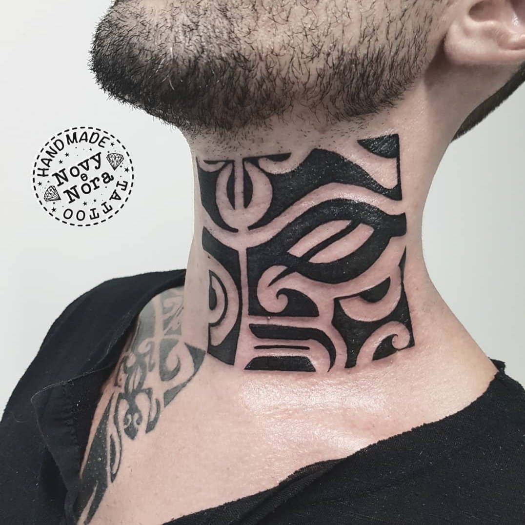 20 Beautiful Tribal Neck Tattoos  Only Tribal