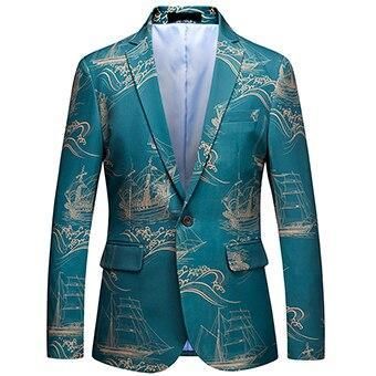 turquoise blazer men