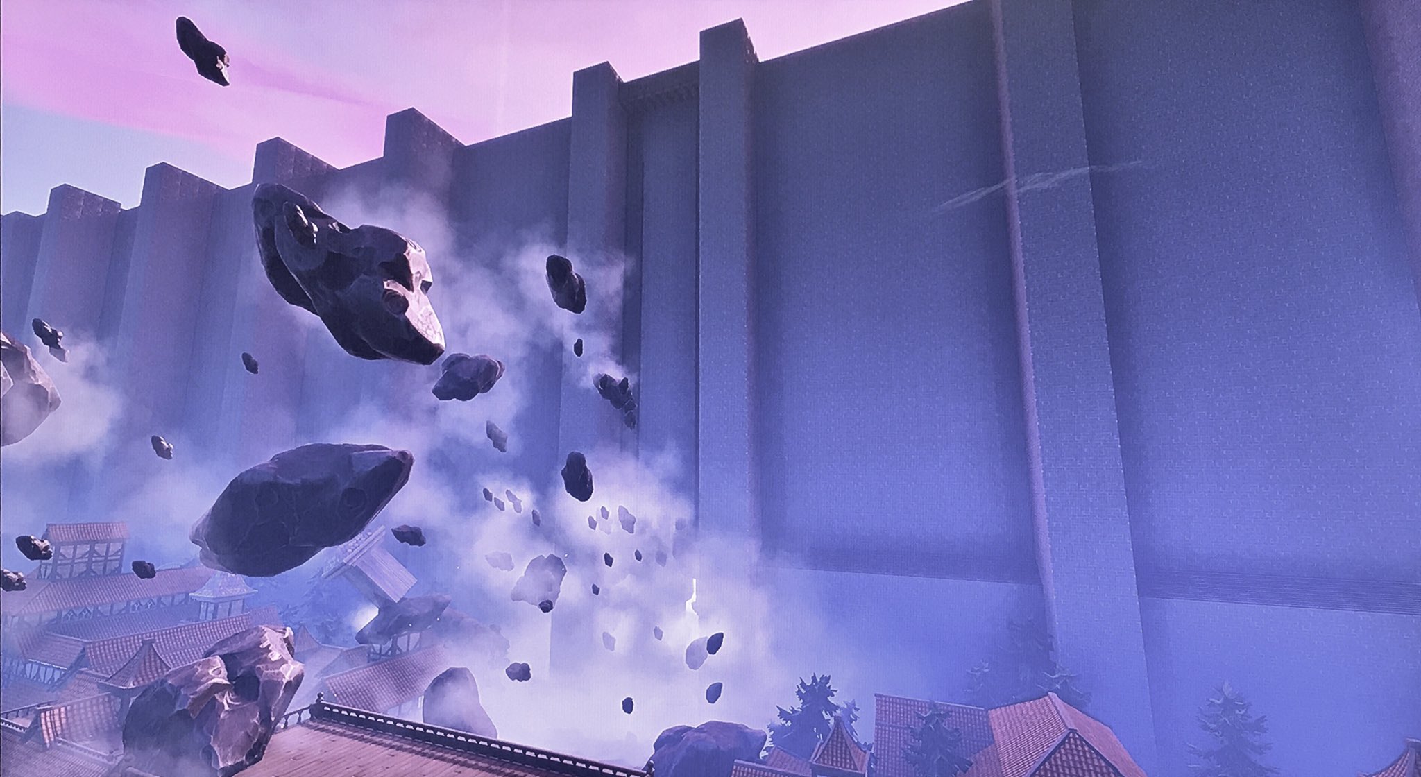 アース Connect 進撃の巨人のシガンシナ区壁破壊シーン作った フォートナイト 進撃の巨人 クリエイティブ T Co Vksxeqouxx Twitter