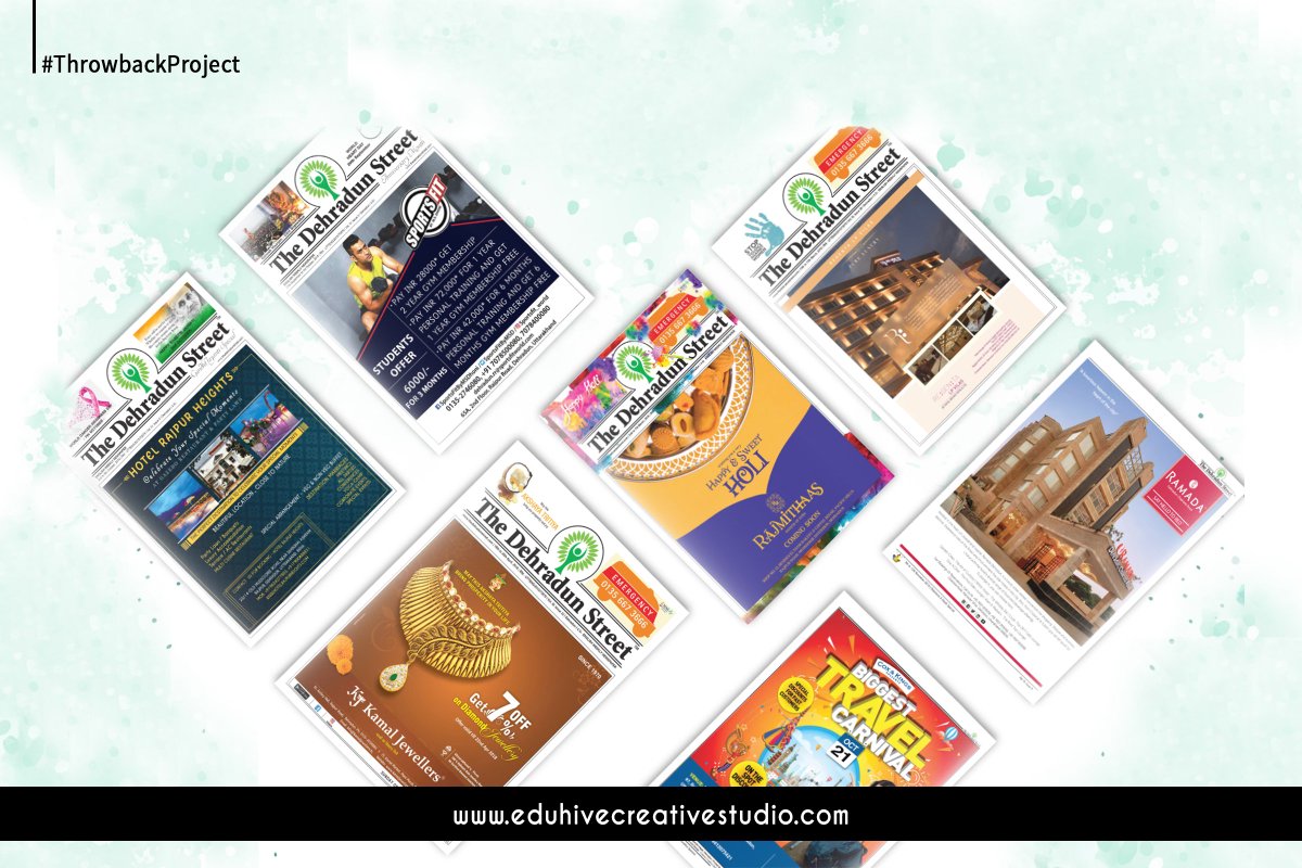 EduhiveCS's tweet photo. Publication Design. 
Reading newspapers can be boring. So we added a twist of colors to enhance the visual language of this weekly newspaper from Dehradun - The Dehradun Street

#ThrowbackThursday #Project #PublicationDesign #Layout #GraphicDesign #EduhiveCreativeStudio https://t.co/Ou5YVtEofZ