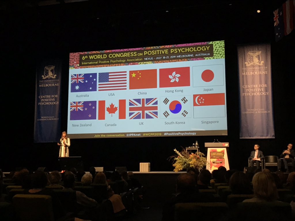 Amazing Asia is growing strong in the Positive Psychology arena, huge number of participants here at the congress #WCPP2019