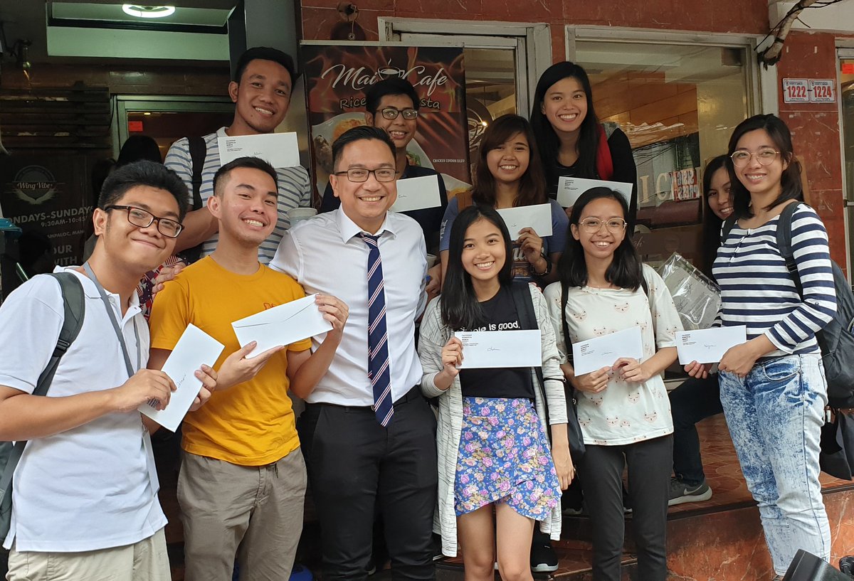 ralph_calinisan's tweet photo. SALAMAT PO.
All eleven UPCBA scholars received their FULL scholarships today, 18 July 2019. All they have to do now is pray that they will pass the CPA Board Exams. lahat po ng ito ay naging posible dahil sa tulong ninyo.๐ต๐ญ
#Salamat #UPCBA #WeAreCBA
#AbsentYungIsaNaglalaba https://t.co/8wQfUPoUQH