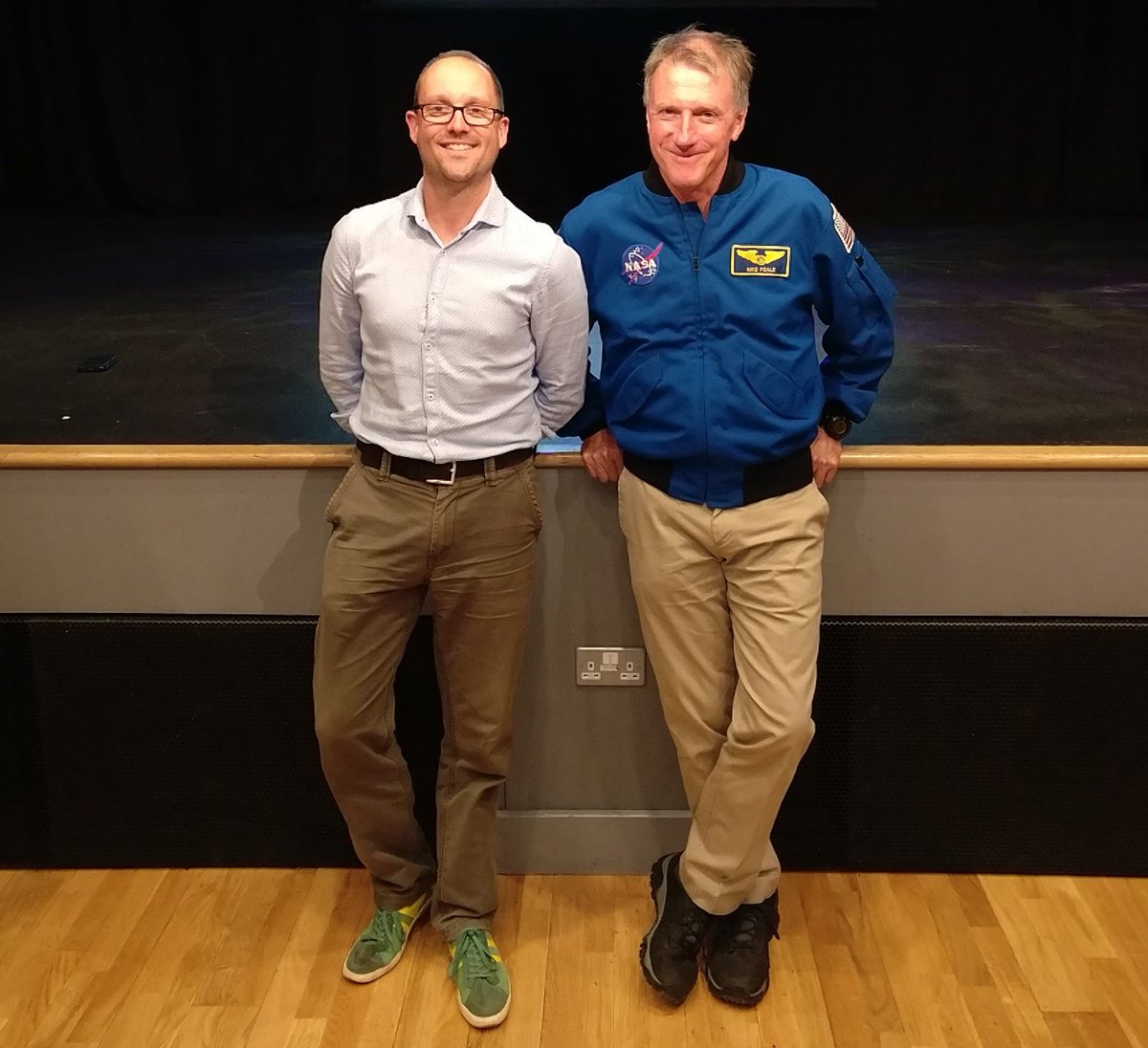 One of us has the Right Stuff.

[By my age, Foale had flown six space missions, amassed more than a year in space, fixed Hubble, fixed Mir, and helped diffuse US-Russia tensions. I'll definitely get that manuscript finished this summer though.]