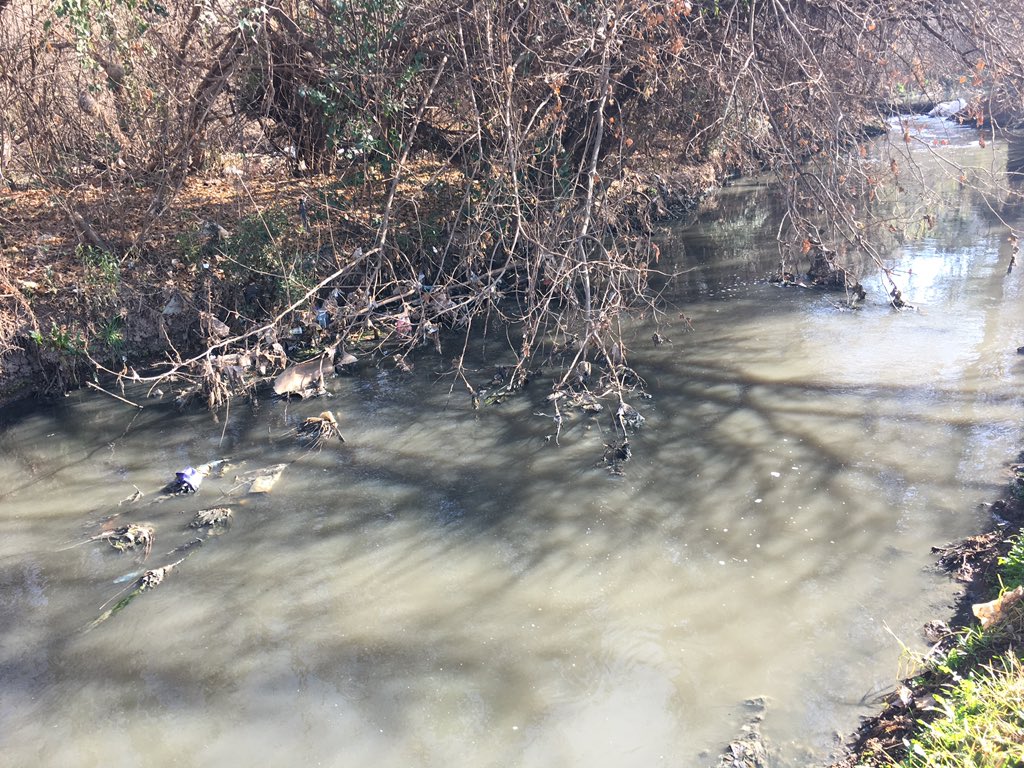 environmentza's tweet photo. This is the sad state of the Hennops River, littered with waste material and other unwanted objects. The staff is hard at work to ensure its cleanliness. #Cleanriver2019 #NelsonMandelaDay2019 https://t.co/vxZILiKlla