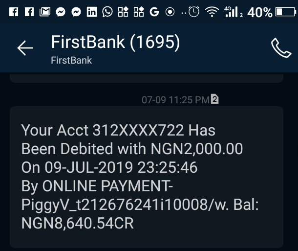 tak2ralph's tweet photo. @FirstBankngr Good day. I've reported a case of failed online payment which your bank debited me since 26th of June and 9th of July. I was given 7 working days which has been over 3 working weeks yet no reversal.See my details.
Account number:3123141722
Account Name:Umezurike R.U https://t.co/DBQWERUSfv