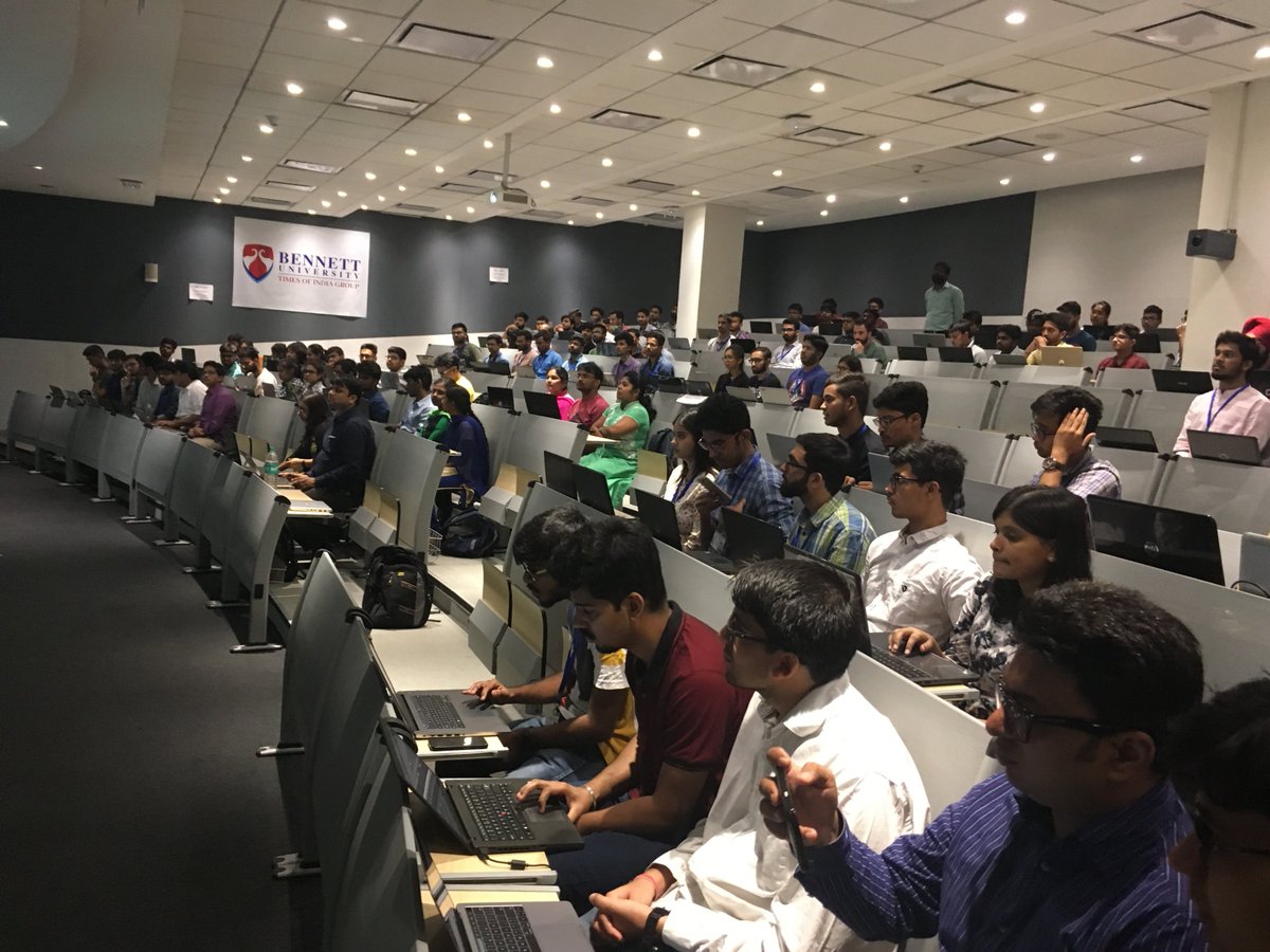 drsris's tweet photo. 'Workshop on Basics and Advanced Deep Learning' with our 150+ Interns in Bennett University, Greater Noida from May 27 to 31, 2019
Project @LeadingindiaAI Workshop Series No: 111
#DeepLearning #MachineLearning #ArtificialIntelligence #DeepTour https://t.co/q0h6vuMDTr