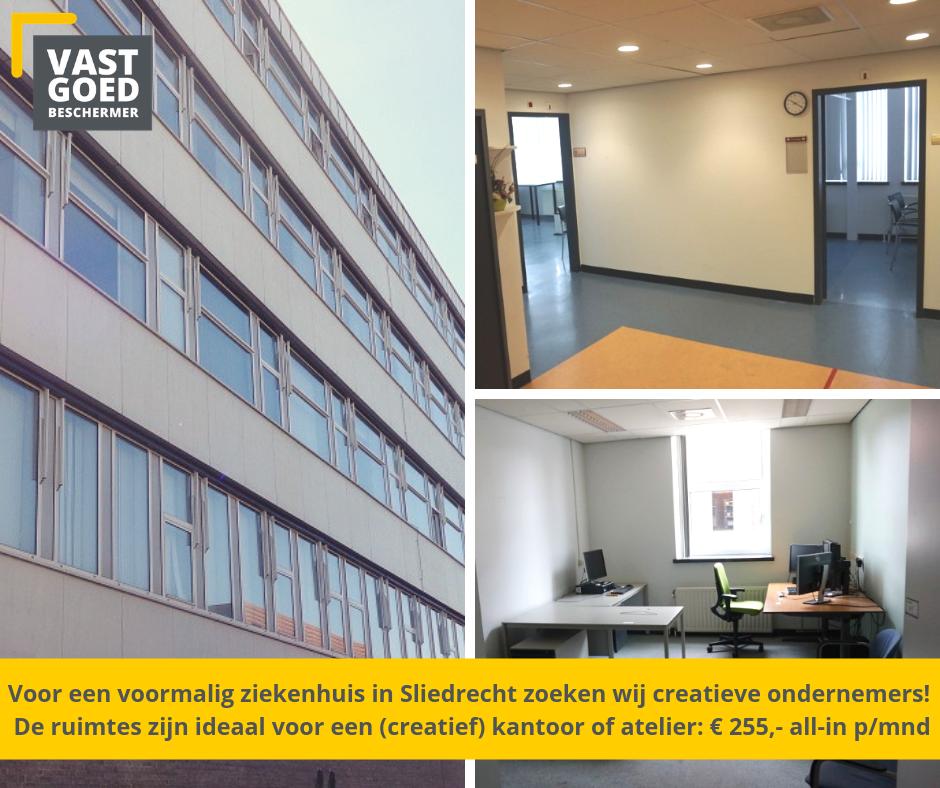 devgb_nl's tweet image. Voor een groot pand in #Sliedrecht zoeken wij (creatieve) #ondernemers! Wij hebben vanaf begin augustus een aantal grote #werkruimtes beschikbaar in een #voormalig #ziekenhuis. De ruimtes zijn ideaal voor een (creatief) #kantoor of #atelier. Interesse? bit.ly/2GhUOnj.