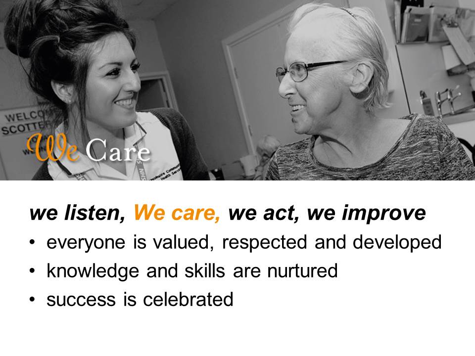 LincsCommHealth's tweet image. Today is the last day of #livingthevalues #NHSvalues. This is how we bring our values to life in LCHS through the LCHS Way @MazFosh @NHS_SamW