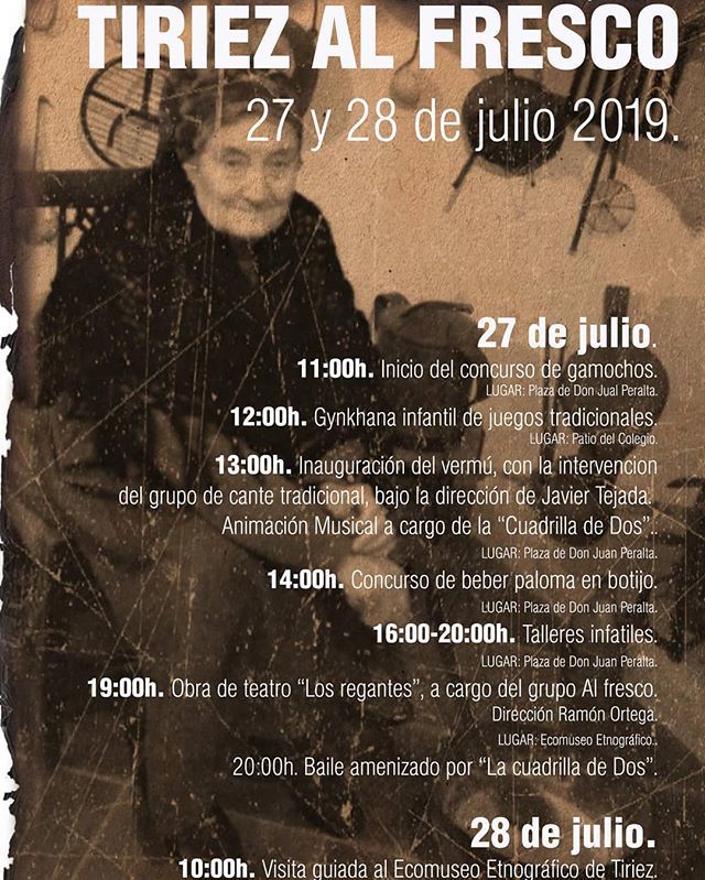 Reservarte el último fin de semana de julio para conocer el magnífico Ecomuseo Etnográfico de Tiriez y las actividades que en él se van a desarrollar.
Más información, Servicio de Promoción Turística (689511721- oficinadeturismolezuza@gmail.com). #turism… ift.tt/2xRIVjl