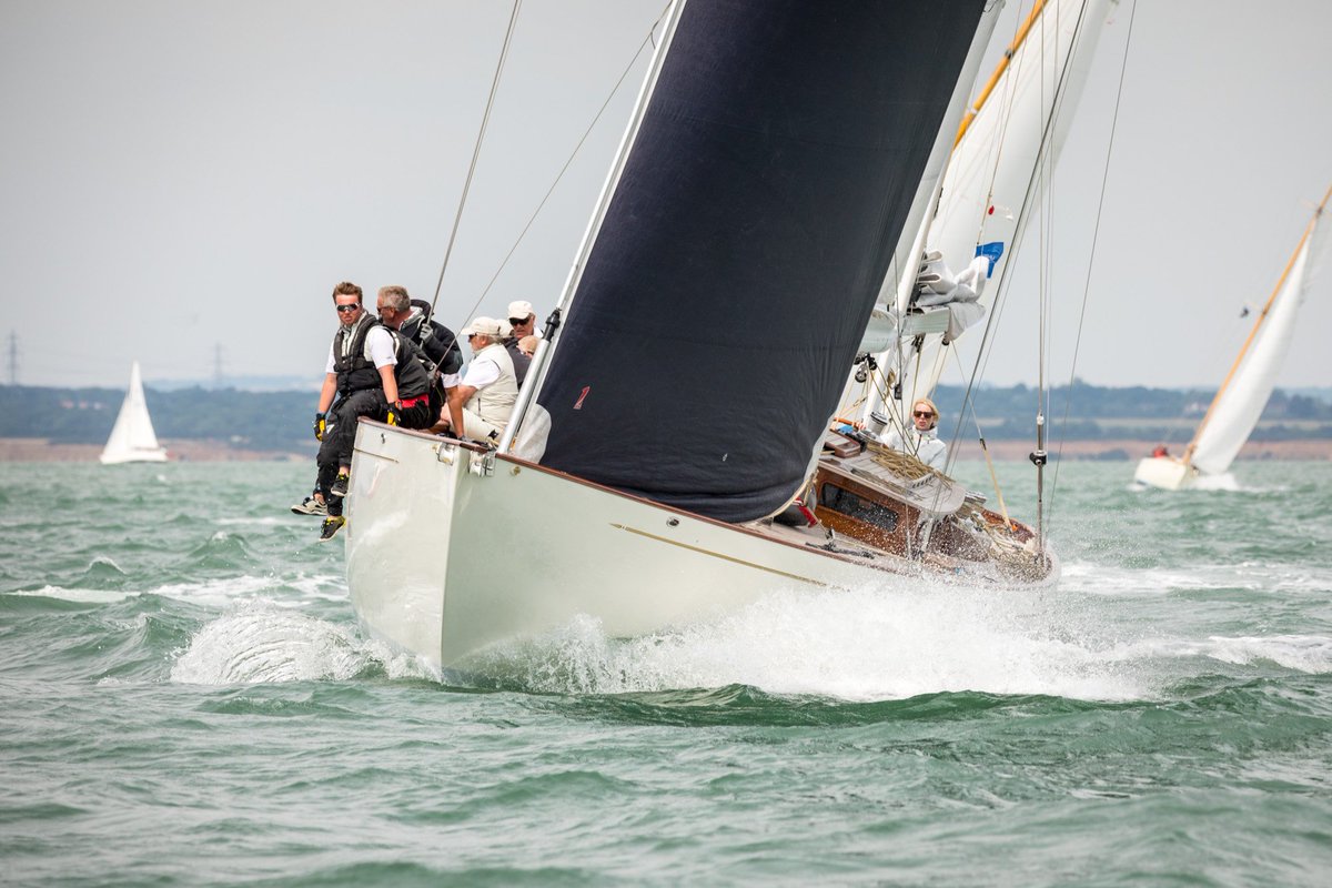 Sunshine spinnaker runs and fast-paced, close inshore, upwind legs in the Solent for the nine Spirits racing at #paneraibritishclassicweek over the last two days.