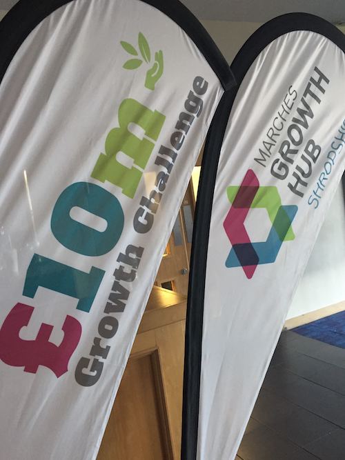 All ready for the £10m Growth Challenge launch at the Marches Growth Hub summer finding summit in #Shrewsbury this morning #growthchallenge