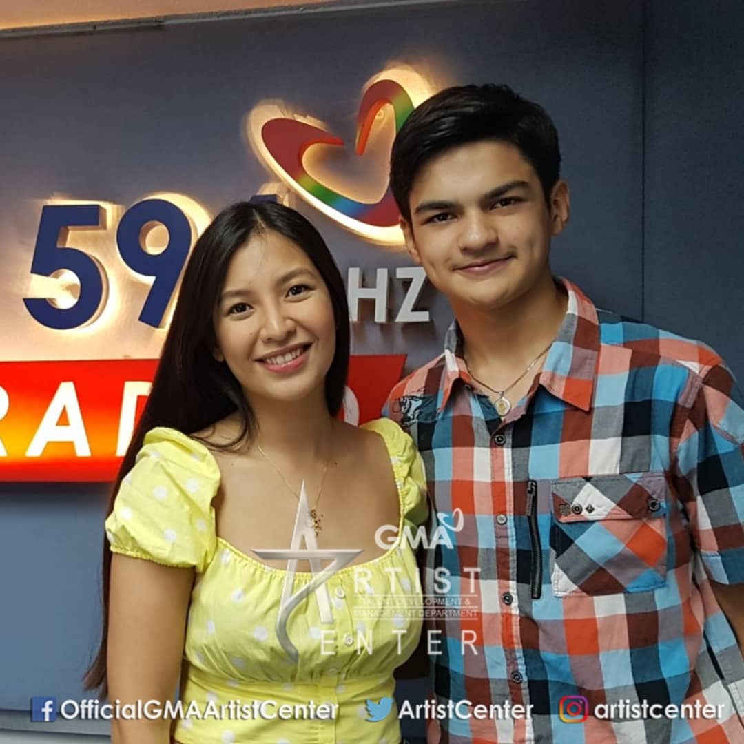 Sparkle_GMA's tweet photo. #BruceRoeland (@roelandbruce) and #AnadeLeon (@anaaadeleon) on today's @BarangayLSFM and @dzbb! Watch out for them in this Saturday's episode of #Magpakailanman titled 'Patawad, Ama Ko' โจ #MPKPatawadAmaKo https://t.co/HqksBSw7wg