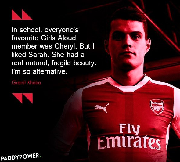 paddypower's tweet photo. Granit Xhaka is set to be named the new Arsenal captain. 

Unsurprising when you look at his comments when signing for the club. https://t.co/NWx32wbLD4