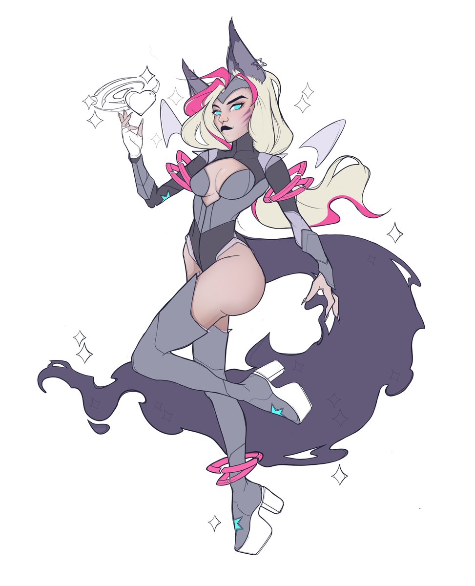 404KITTYH4wk's tweet photo. I tried about 10 different
colour schemes but i'm still not happy with the outcome...😫
...
... #ahri #leagueoflegends #galaxy #space #lineart #illustration #drawing #wip #gaming #gameartist #retro #fanart #fanskin #riotgrams #lol #lolfanart #lolart #lolchampions #league #ahrilol https://t.co/Fo6vyDTeog