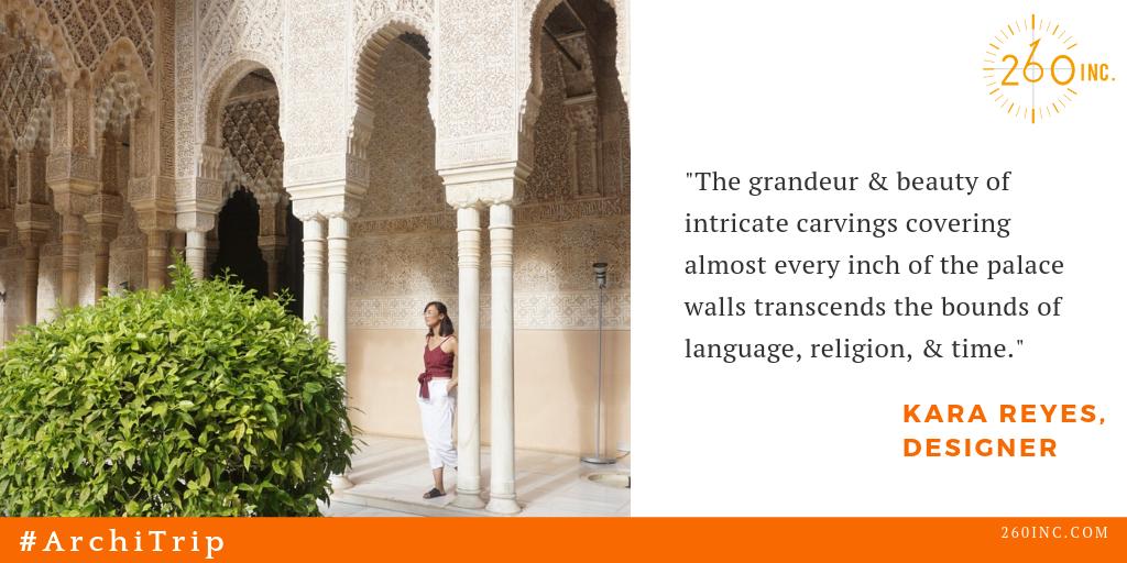 260architects's tweet photo. "The Alhambra in Granada, Spain showed me a unique piece of its history." #ArchiTrip https://t.co/jSnglduxP8