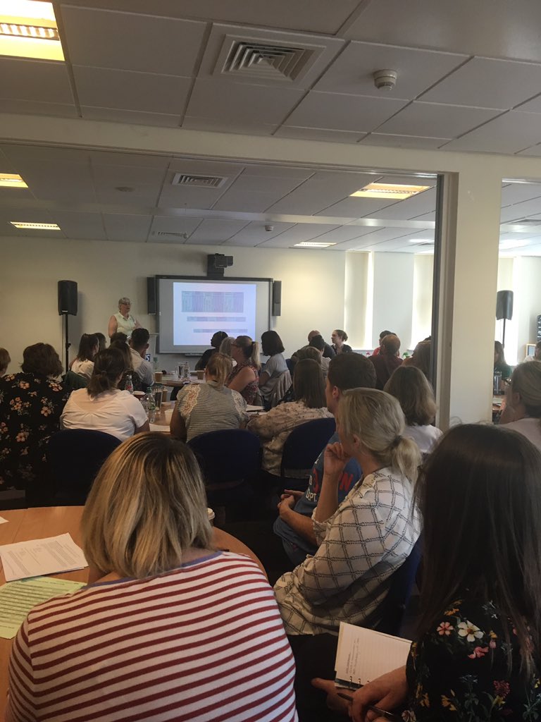 FionaRushbrook's tweet photo. @DHCFT_AHP @derbyshcft @DerbyOTsociety @shout_team @MOHOspark DHCFT OTs welcome Sue Parkinson for a relaunch of the Model of Human Occupation within the trust. A lot of positive energy in the room today! https://t.co/PZxkPfXkqJ