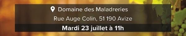Notre équipe Champenoise vous invite à une présentation de notre plateforme Process2Wine de suivi d’activité vigne et chai le Mardi 23 juillet au Domaine des Maladreries à Avize, à partir de 11h00.
La démonstration sera suivie d’une dégustation.