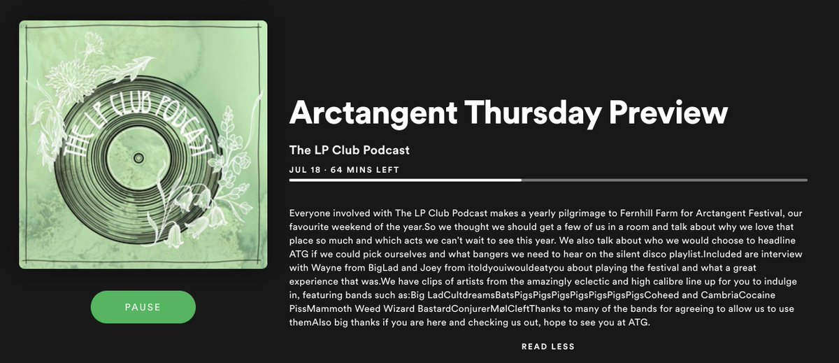 cultdreamsband's tweet image. Shoutout to @LPClubPodcast and @Bigladband for bigging us up on the @ATGFestival episode and saying we could pull off a chorus pedal, that’s v kind of you, that was our favourite compliment ever. We don’t ever turn that chorus pedal off yknow...