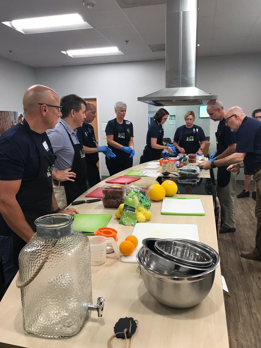FoodBankCENC's tweet photo. Today is a special #AllscriptsTakeover ! People are arriving at the Food Bank for Global Impact Day to fight hunger🌎 #NoOneGoesHungry #allscriptslifechangers https://t.co/szUde23MGS