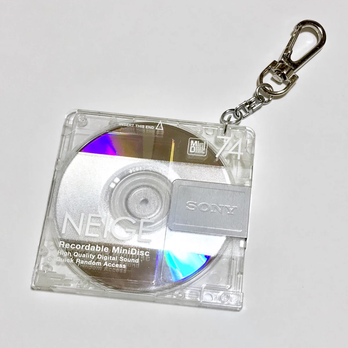 懐かしいけど新しい！MDをキーホルダーにしてみた！