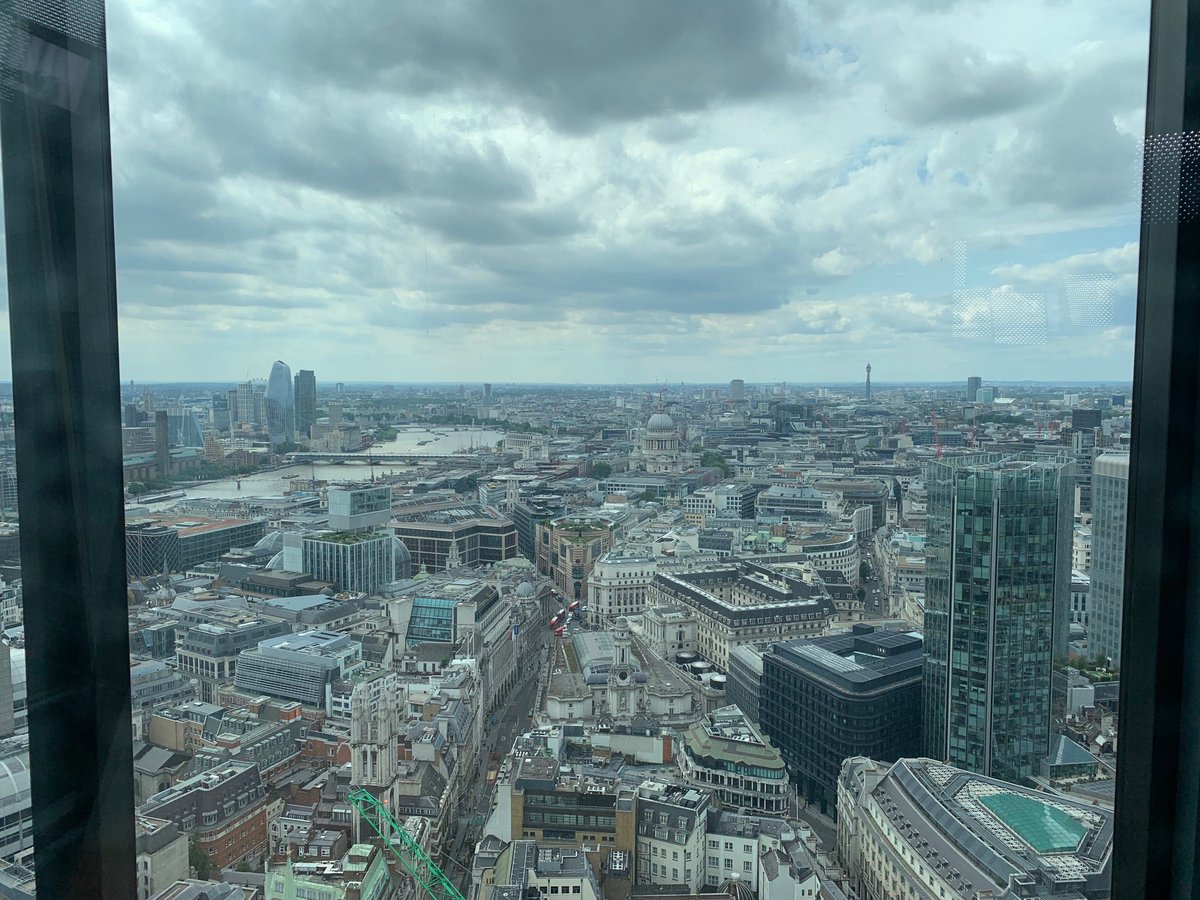 Filming in the Leadenhall Building today, amazing views over #London.
