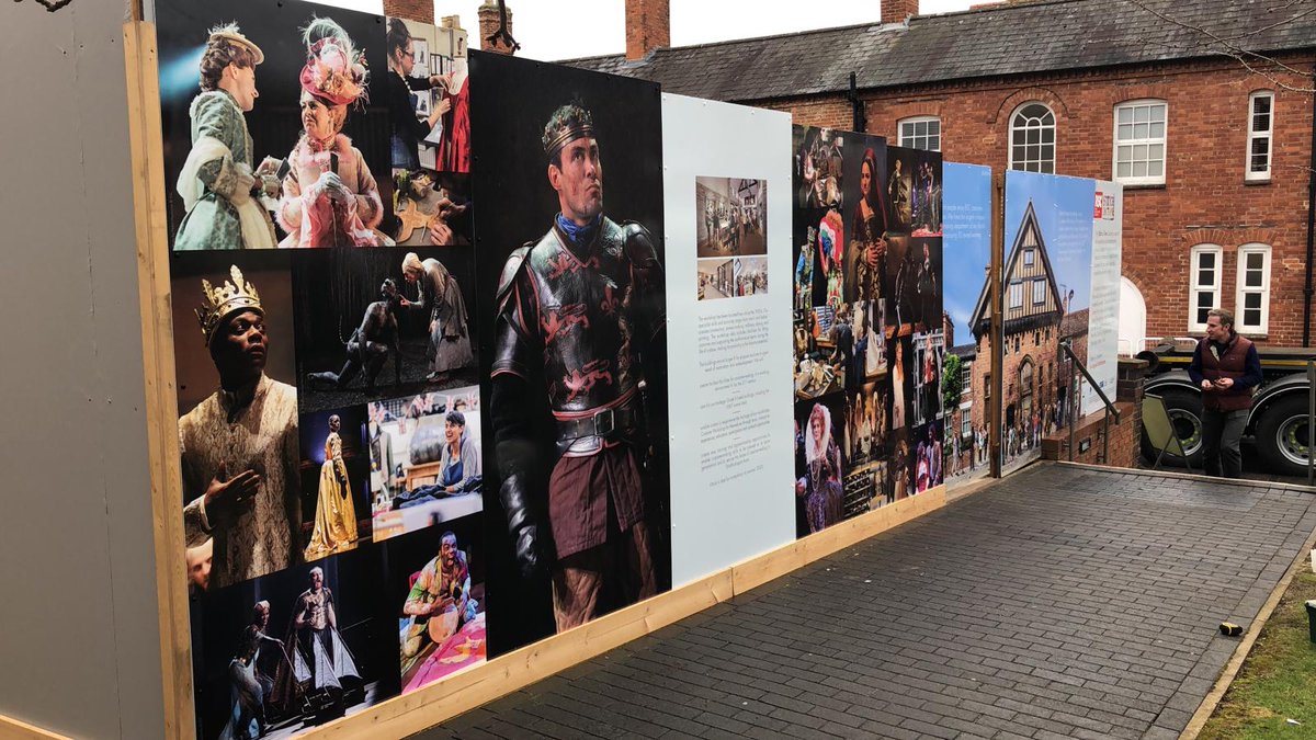 TheBigInkTank's tweet photo. At The Big Ink Tank we don't mind working inside or out! Here's some temporary hoardings we did for @TheRSC earlier on this year! https://t.co/SFjjELyc1D