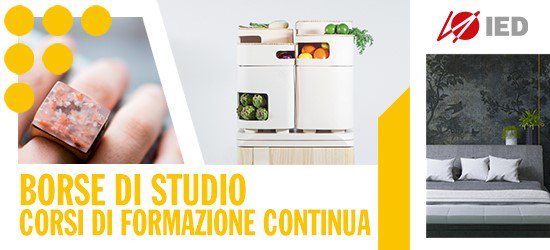 #IED mette in palio 33 #borsedistudio per i Corsi di Formazione continua. Vuoi specializzarti in Moda, Design, Arti Visive o Comunicazione? Partecipa al #concorso:  bit.ly/2JKX33o