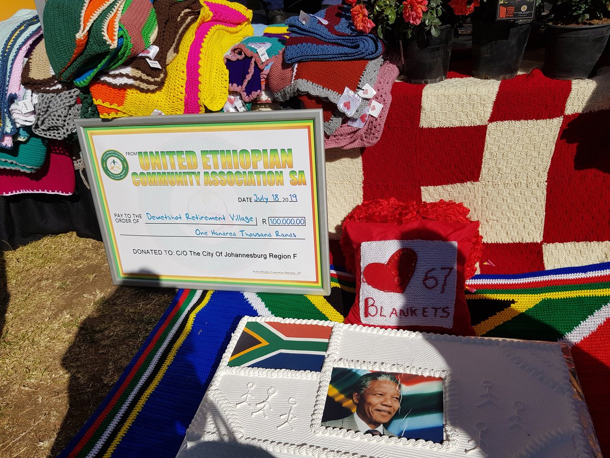 People_SA's tweet photo. In addition to @67Blankets many others sponsored &donated to the repairs and to creating a veggie, fruit & #MandelaDay rose garden at DeWetshof Retirement village. @CheckersSA @Absa @7ArrowsS @MyJRA @GuvonAcademy #Ethiopian CommAssoc SA & #malanseuns https://t.co/e367s90KZr