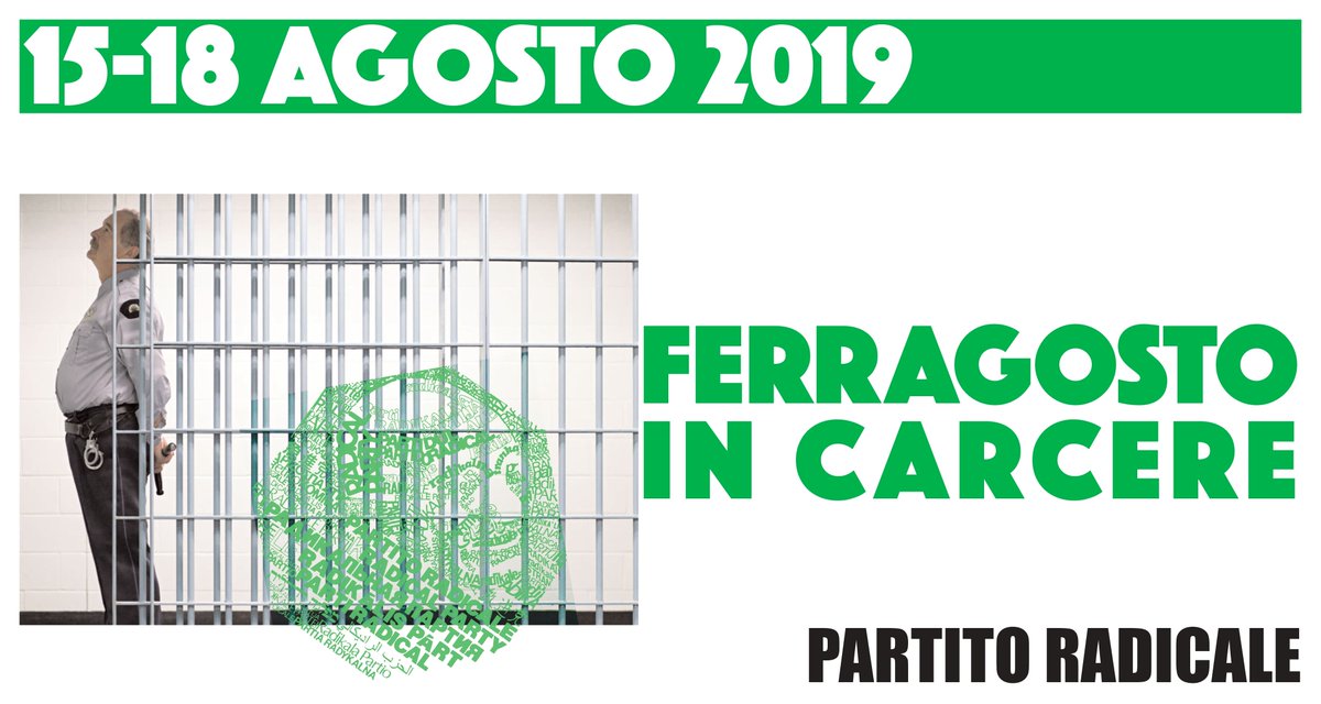 opusturco's tweet photo. 15-18 agosto 2019
FERRAGOSTO IN CARCERE
@PartitoRadicale @RadioRadicale https://t.co/11AqwY7vJw