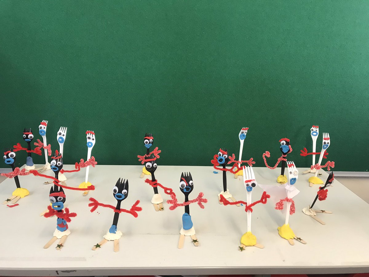 MissCarterHR's tweet photo. End of the year Forkies to treasure... #toystory4 #changes #newbeginnings #toynottrash https://t.co/5DqWvIIoLt