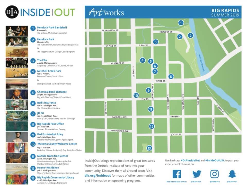 FerrisCAS's tweet photo. It's already great that #ArtWorksBR worked so hard to get the #DIAInsideOut exhibit, but the added bonus is that Art History Professor, Dr. Rachel Foulk (@foulkrm) is leading a walking tour starting at 2pm on Friday July 19th. As though we needed reasons to wish it was Friday... https://t.co/gLqIVAuHLG
