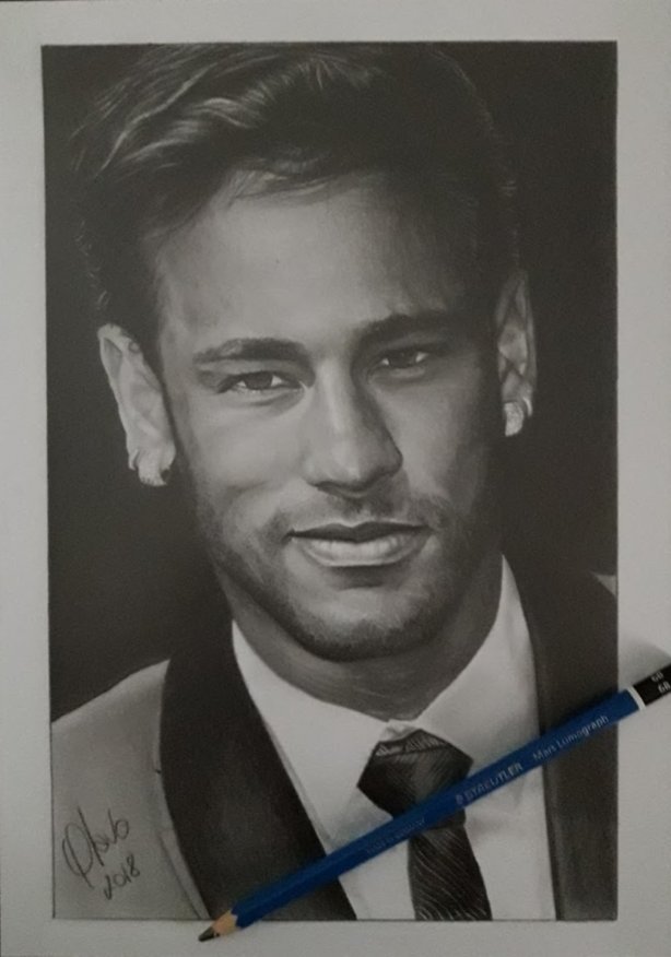 Desenho Realista - Neymar Jr