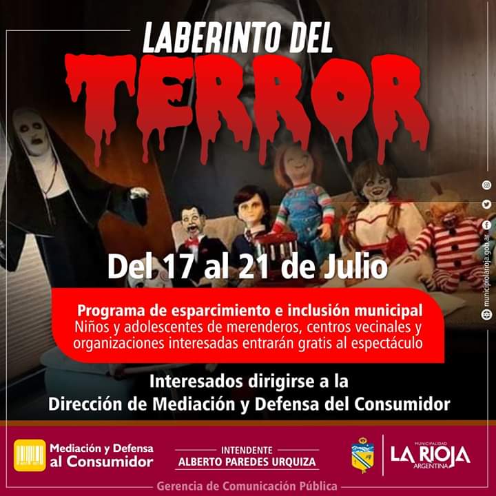 EMANUELJORAKIKI's tweet photo. Todos vamos gratis al #LaberintoDelTerror ☠️👻😱. Más de 2000 niños y adolecentes anotados para este finde‼️ @ParedesUrquiza @heberlar @oscarnluna @riojanoticia @riojalibreok @AdrianLaRioja @SaulNarvaezLR @impactorioja @DClaudeville @Moreno35Jua @FelipeAlvarezLR @gemmalienas https://t.co/UDe3kfJ4g3