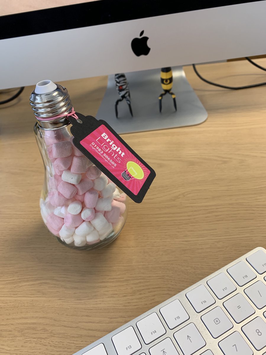 Okay, so we may have given away all of our chocolate at yesterday's #iwbizexpo 😔 but thanks to <a href="/Brightbulb2/">BrightBulb Design</a> these lovely marshmallows will keep us going today 👍🏼 😋 And the #Portal sentry turrets are making sure nobody steals them!! 🎮